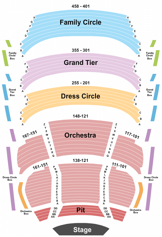 Fox Cities Performing Arts Center MJ Seating Chart